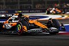 Foto zur News: Nach Sainz-Crash im Singapur-Qualifying: Lando Norris holt