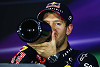 Foto zur News: Vettel mäht nach Titelgewinn erst einmal den Rasen