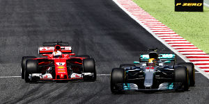 Foto zur News: Formel 1 Barcelona 2017: Hamilton fightet Vettel nieder!
