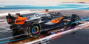 Foto zur News: Speziallackierung in Silverstone: McLaren bringt ikonische