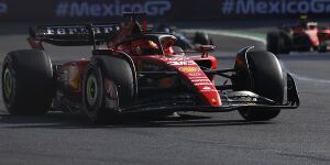 Foto zur News: Ferrari: Stint auf harten Reifen hat Leclerc das Rennen