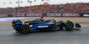 Foto zur News: Unterboden zu breit: Alexander Albon vom Qualifying