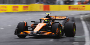 Foto zur News: Q1-Aus von Lando Norris in Baku: War es wirklich die gelbe