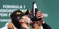 Foto zur News: Daniel Ricciardo: Warum er Schampus aus dem Schuh trinkt