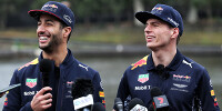 Foto zur News: Red-Bull-Promo: Verstappen und Ricciardo zerlegen Camper