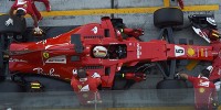 Foto zur News: Letzte Fahrt mit &quot;Gina&quot;: Vettels 2017er-Ferrari wird eingemottet