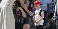 Foto zur News: Kimi Räikkönen freut sich über Besuch von Sohn Robin