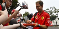 Foto zur News: Schon wieder! Vettel schmeißt Mercedes-Kappe einfach weg ...