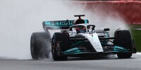 Foto zur News: Mercedes-Shakedown in Silverstone: Russell fährt W13 vor Hamilton