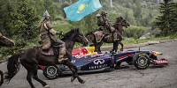 Foto zur News: Coulthard in Kasachstan: Ross, Reiter und RB7