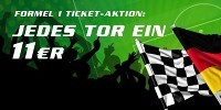 Foto zur News: Formel 1-Ticketaktion: Jetzt mit jedem deutschen Tor sparen