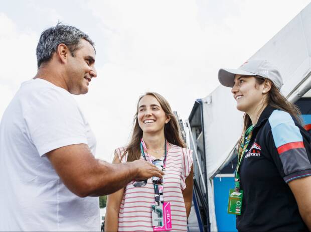 Juan Pablo Montoya mit Paula und Tatiana Calderon