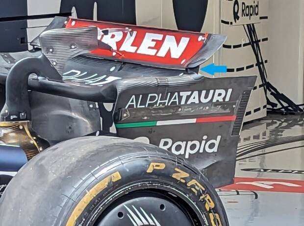 Foto zur News: Heckflügel extrem! AlphaTauri reizt F1-Reglement aufs Äußerste aus