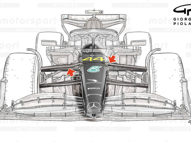 Foto zur News: Formel-1-Technik: Auch Mercedes jetzt mit dem neuesten Heckflügel-Trick