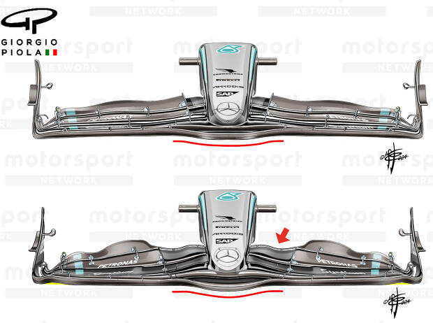 Foto zur News: Formel-1-Technik: Wie Mercedes seinen problematischen W15 gezähmt hat