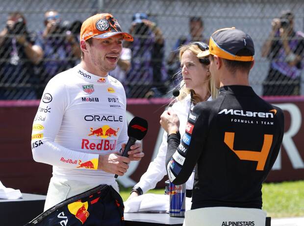 Foto zur News: Verstappen gibt "einen Schei*" auf die Kritik: Nur Freundschaft zu Norris zählt