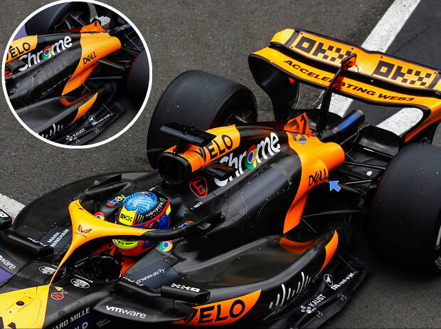 Foto zur News: Formel-1-Technik: Wie McLaren einen Topspeed-Boost in Silverstone jagte