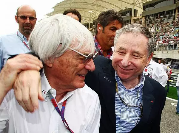 Foto zur News: Todt und Ecclestone: Schulterschluss für Bahrain