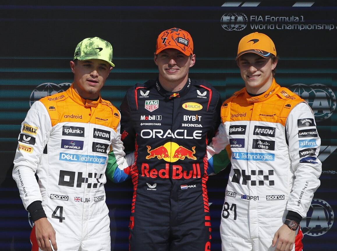 Foto zur News: Verstappen auf Pole, aber: McLaren-Sensation in Silverstone!