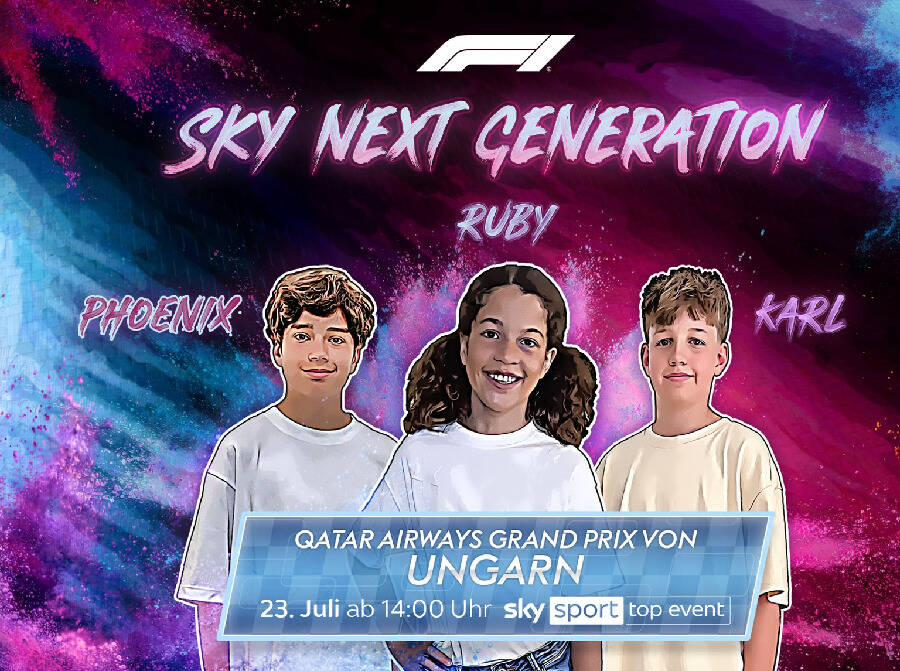 Foto zur News: Sky Next Generation: In Ungarn erste Formel-1-Übertragung für Kinder