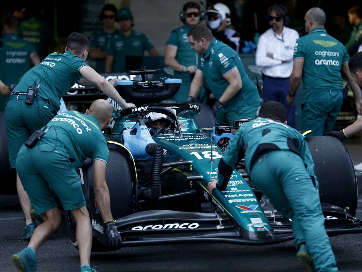 Foto zur News: Lance Stroll startet auch in Mexiko aus der Boxengasse