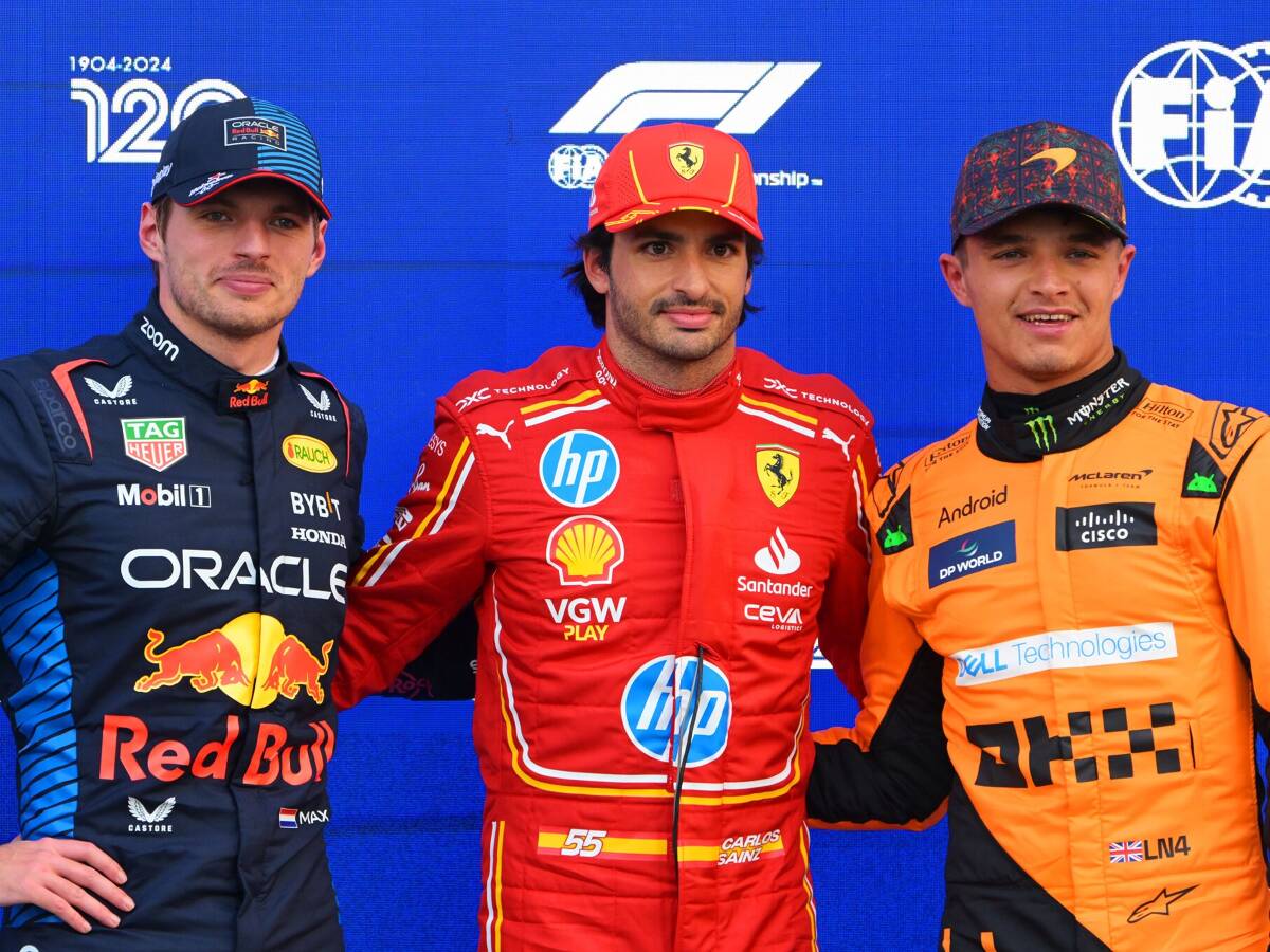 Foto zur News: Verstappen und Norris geschlagen: Carlos Sainz holt Pole in Mexiko!