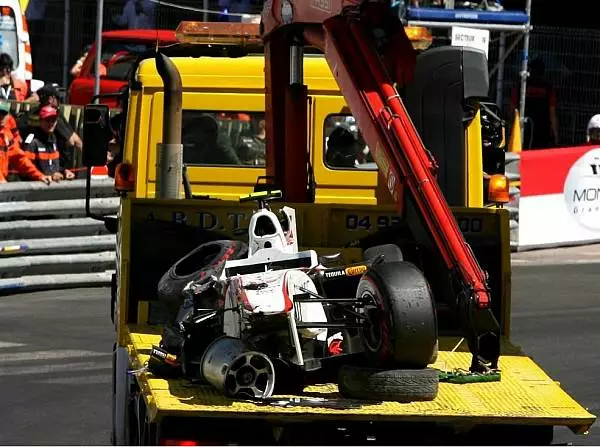 Foto zur News: Sauber: Monaco-Qualifying mit üblem Schreckmoment