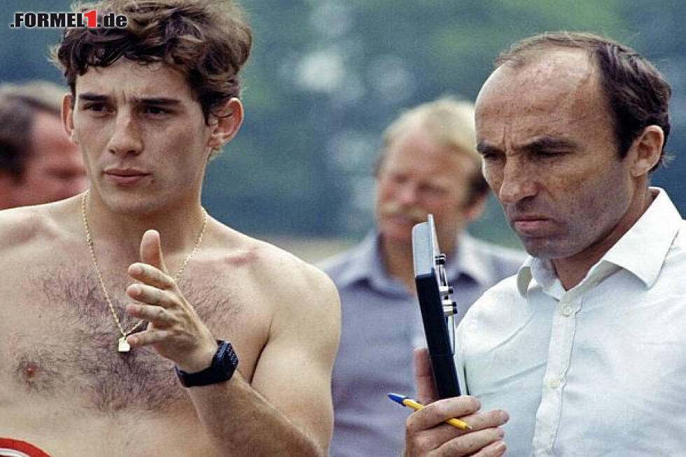 Foto zur News: Ayrton Senna, Frank Williams