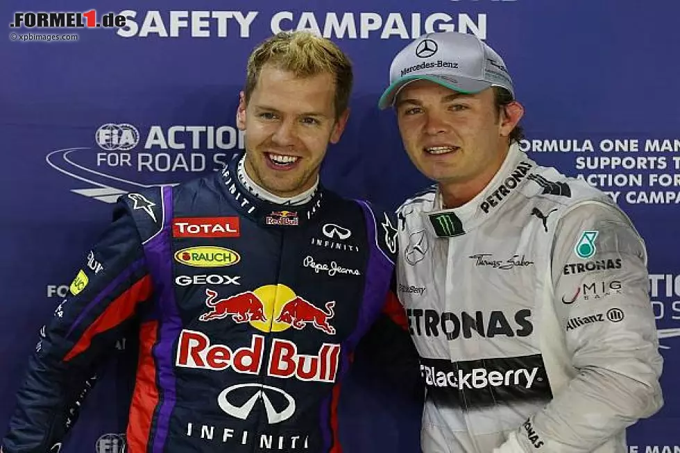 Foto zur News: Sebastian Vettel, Nico Rosberg