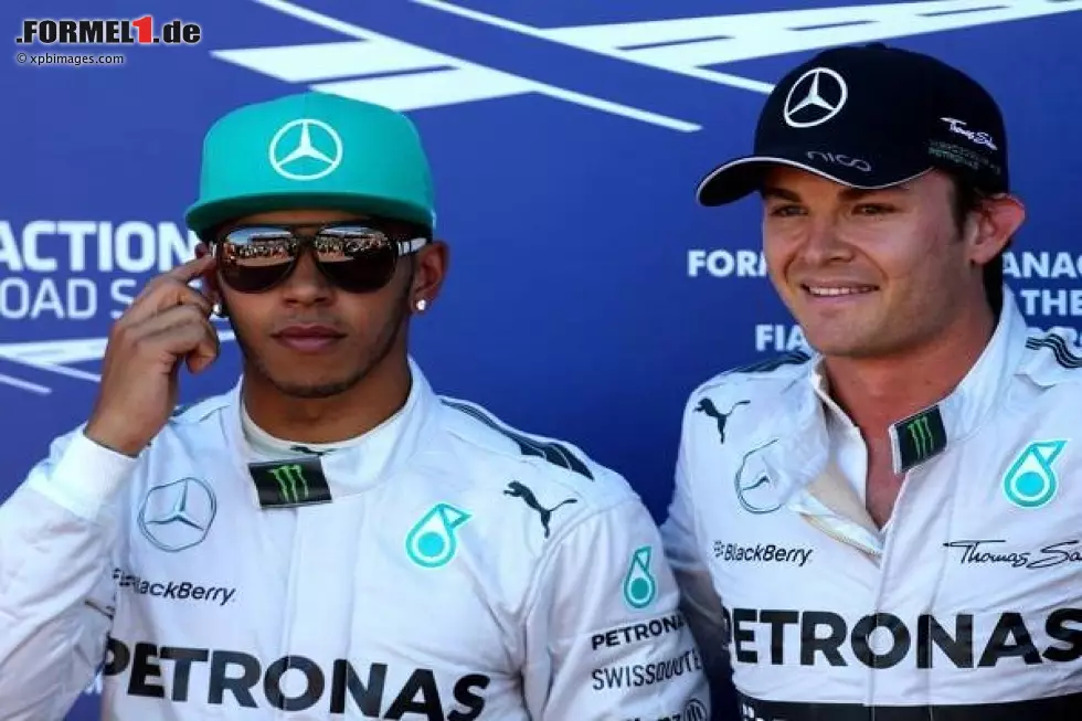 Foto zur News: Lewis Hamilton, Nico Rosberg