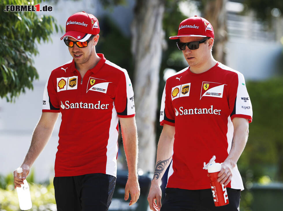 Foto zur News: Sebastian Vettel, Kimi Räikkönen