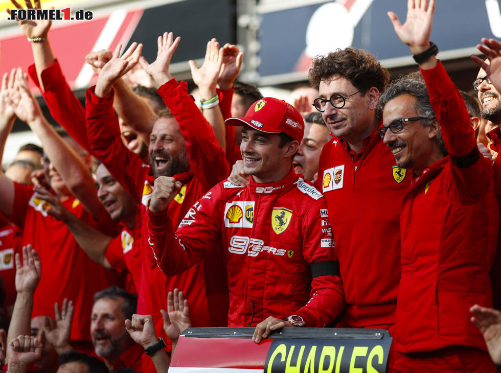 Foto zur News: Charles Leclerc, Mattia Binotto