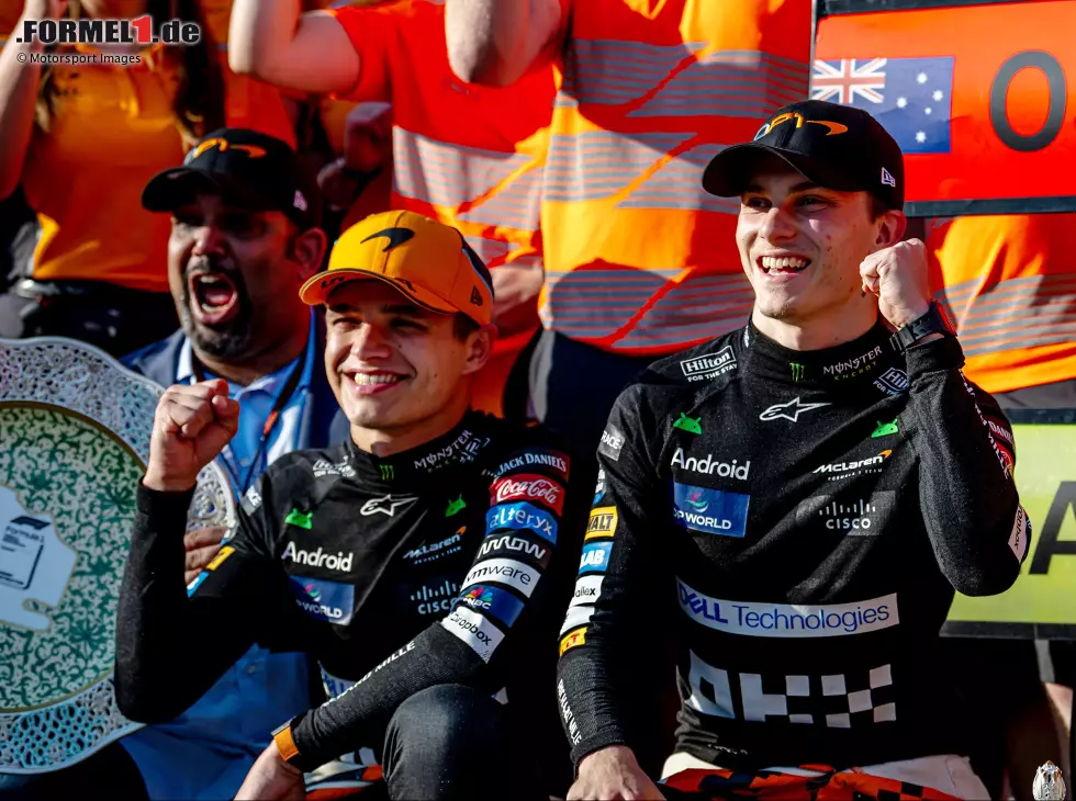 Foto zur News: Oscar Piastri, Lando Norris