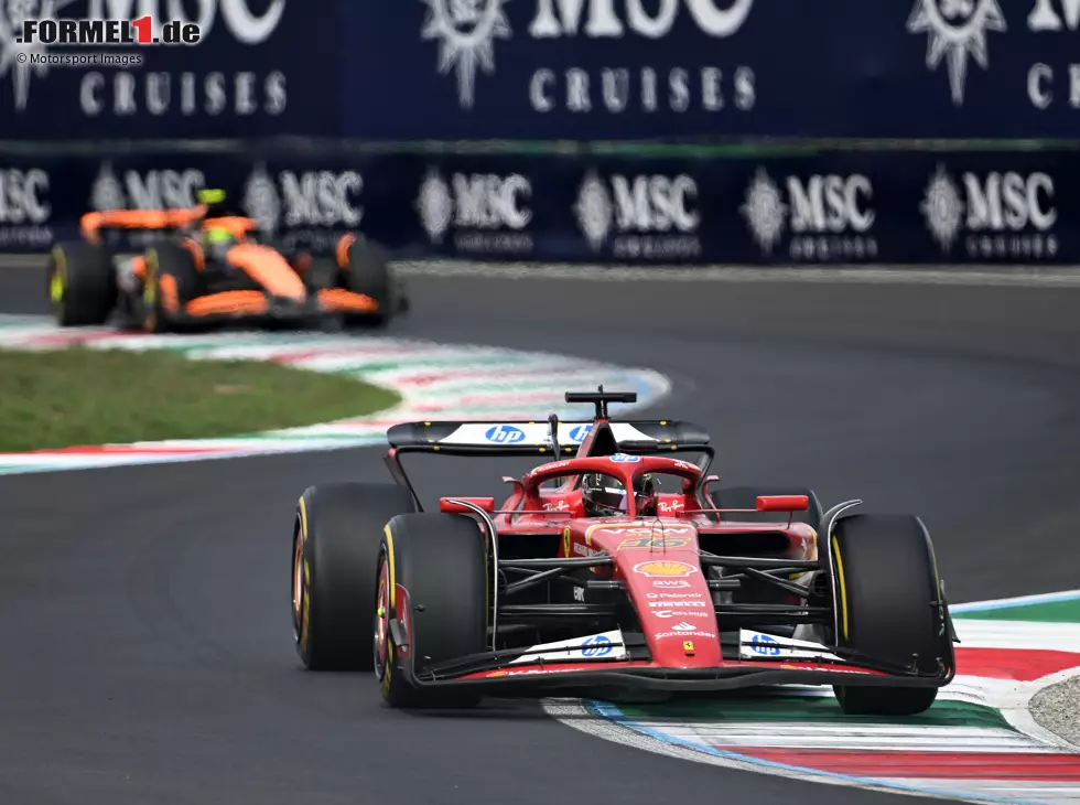 Foto zur News: Charles Leclerc, Lando Norris