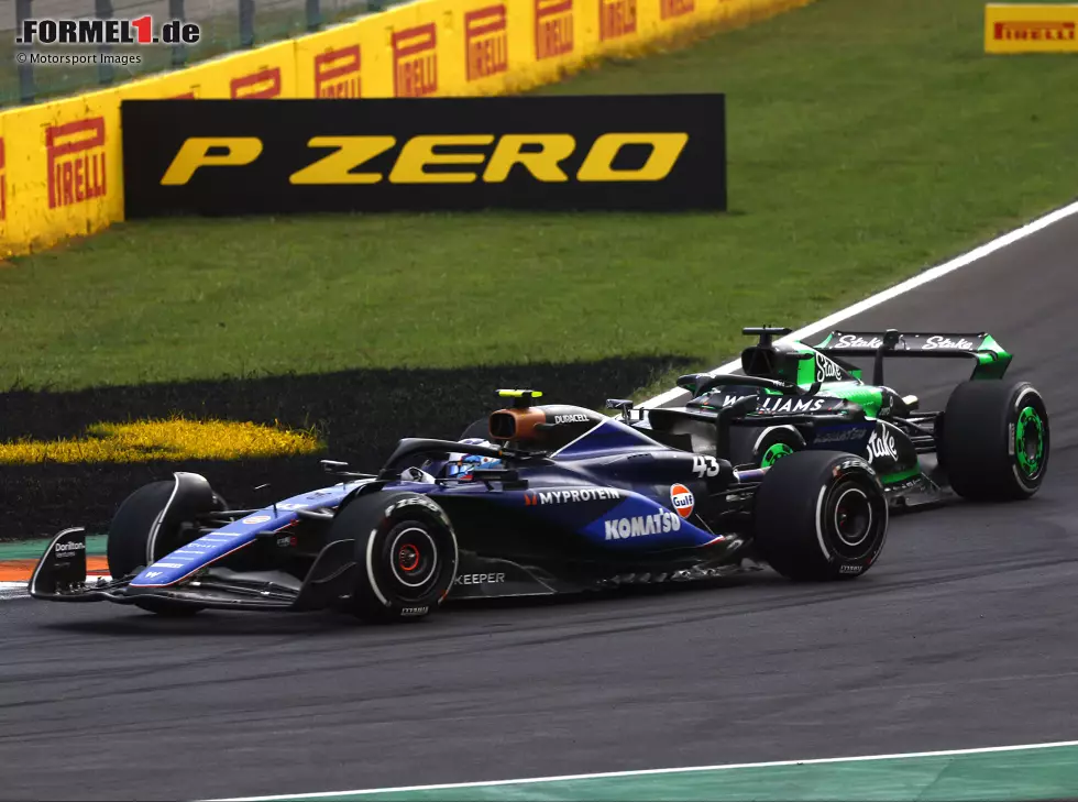 Foto zur News: Franco Colapinto (Williams FW46) vor Valtteri Bottas (Sauber C44) beim Formel-1-Rennen in Italien 2024 Valtteri Bottas