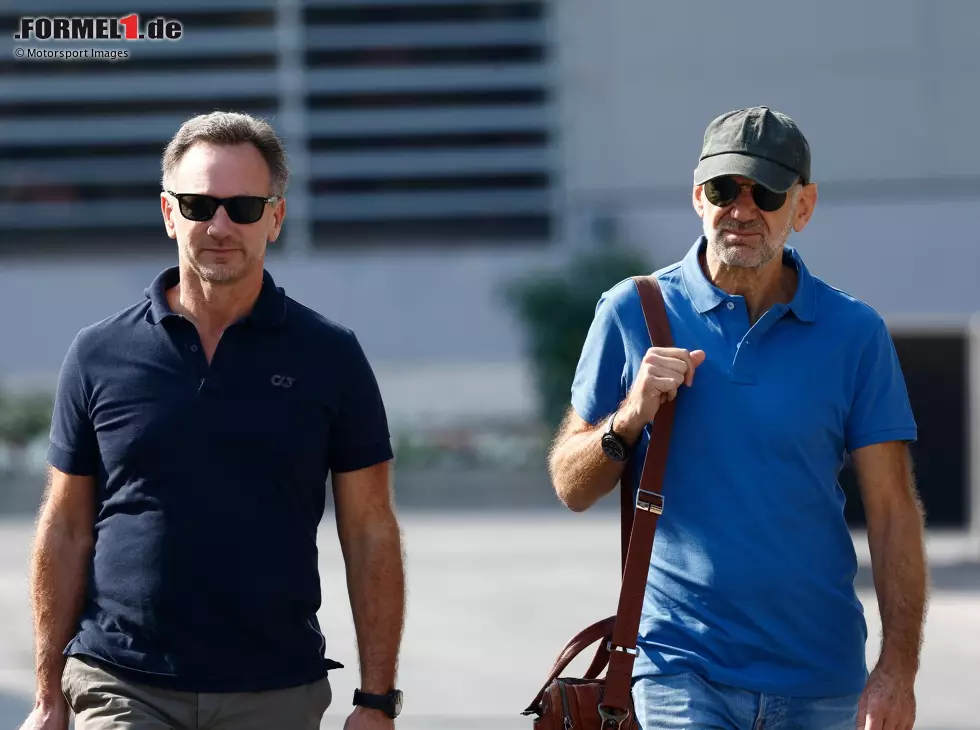 Foto zur News: Christian Horner, Adrian Newey