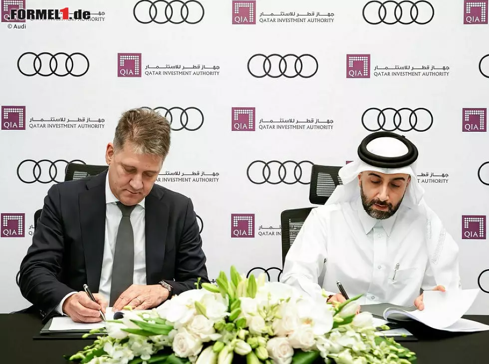 Foto zur News: Gernot Döllner (Audi) und Mohammed Al-Sowaidi (QIA)