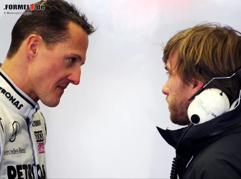 Foto zur News: Michael Schumacher, Nick Heidfeld