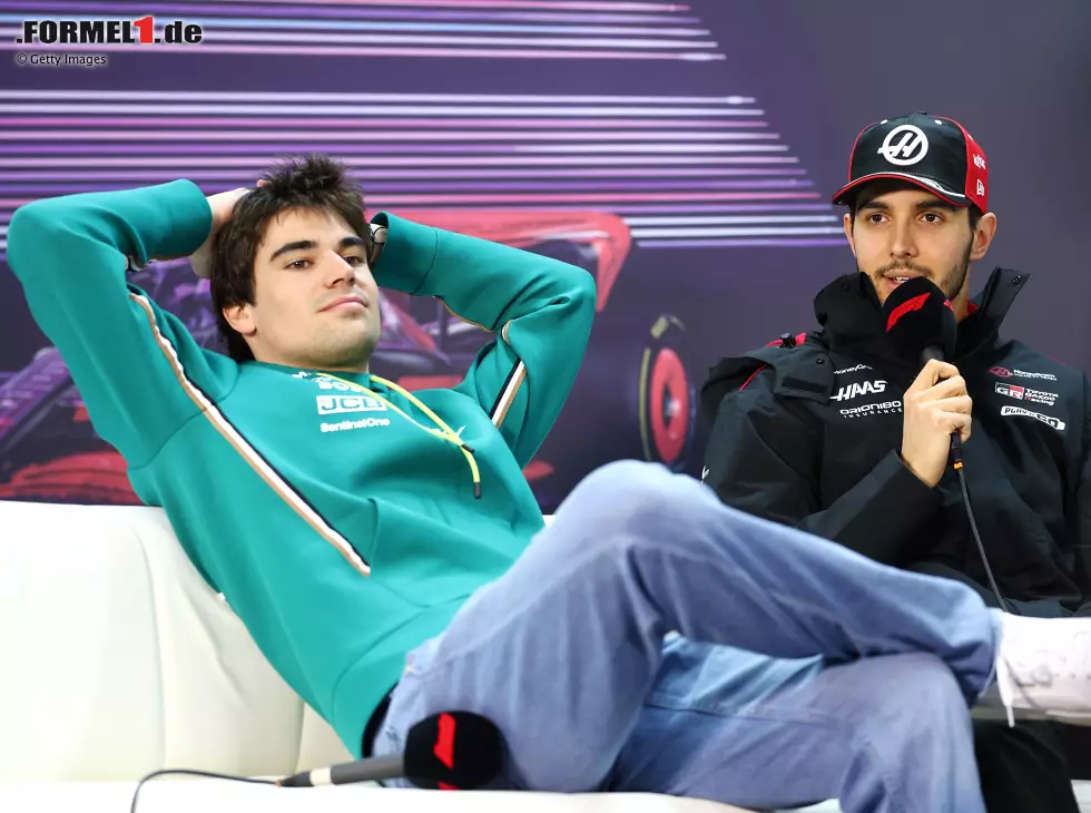 Foto zur News: Lance Stroll, Esteban Ocon