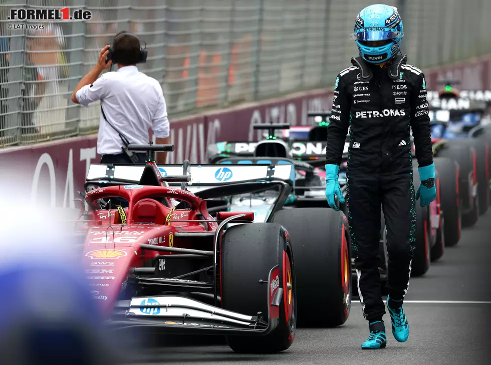 Foto zur News: George Russell (Mercedes) nach dem Qualifying zum Formel-1-Rennen in Australien 2025