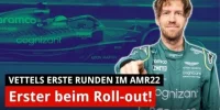 Foto zur Video: Vettels neues Auto: Roll-out im Aston Martin AMR22