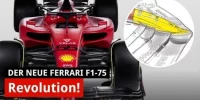 Foto zur Video: Präsentation F1-75: So krass ist der neue Ferrari!