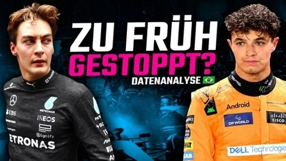 Foto zur Video: Verlorene Siegchance? Frust bei Russell und Norris nach Strategieflop